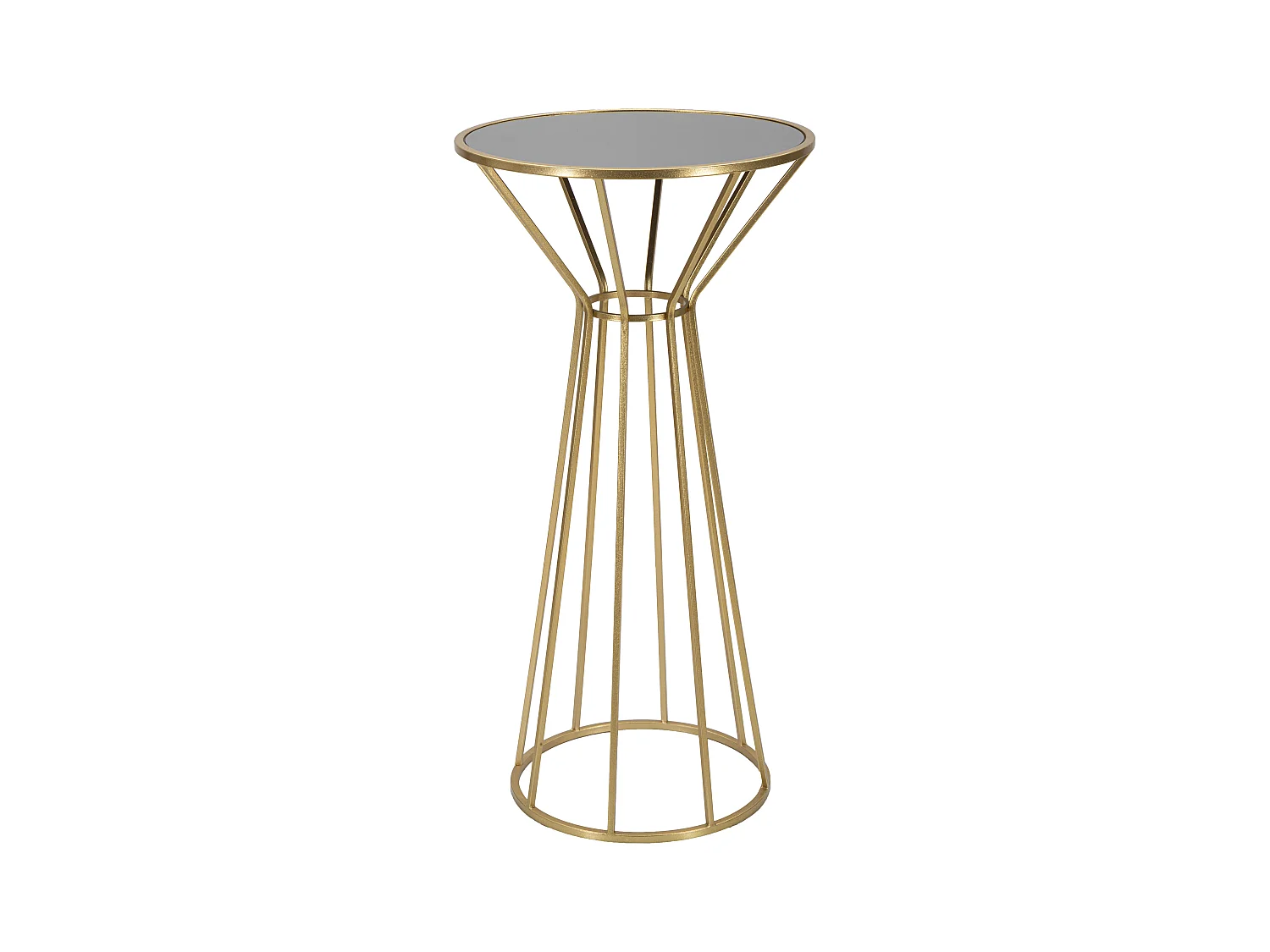 Table d'Appoint en Métal "Simple" 100cm Or