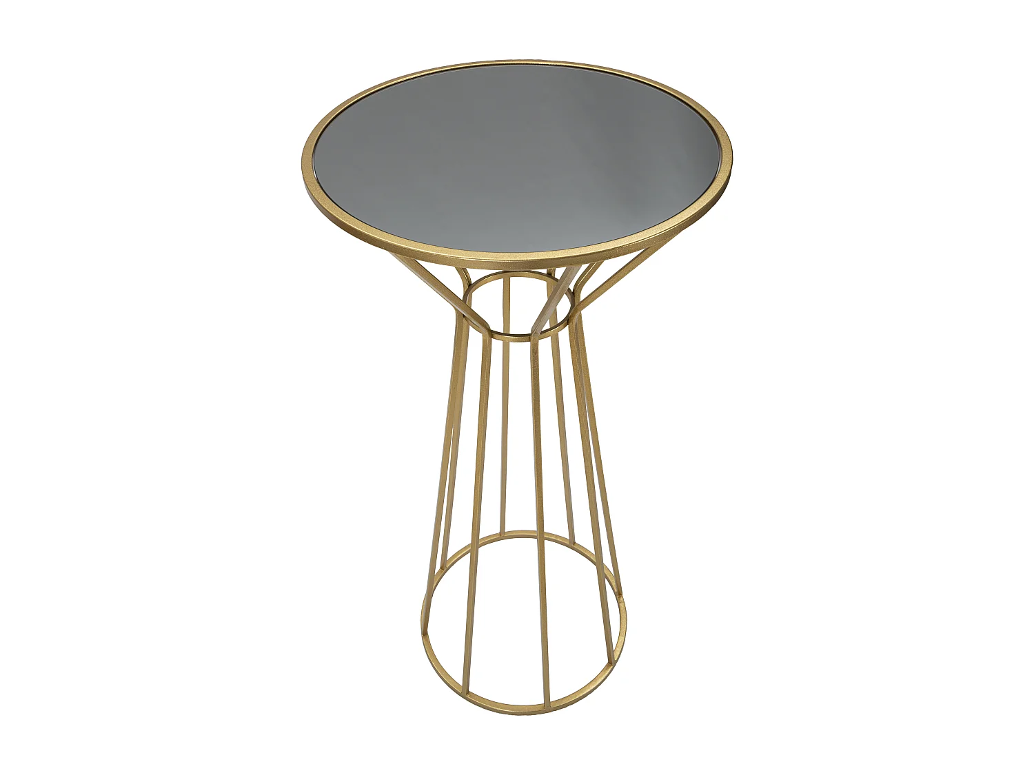 Table d'Appoint en Métal "Simple" 100cm Or