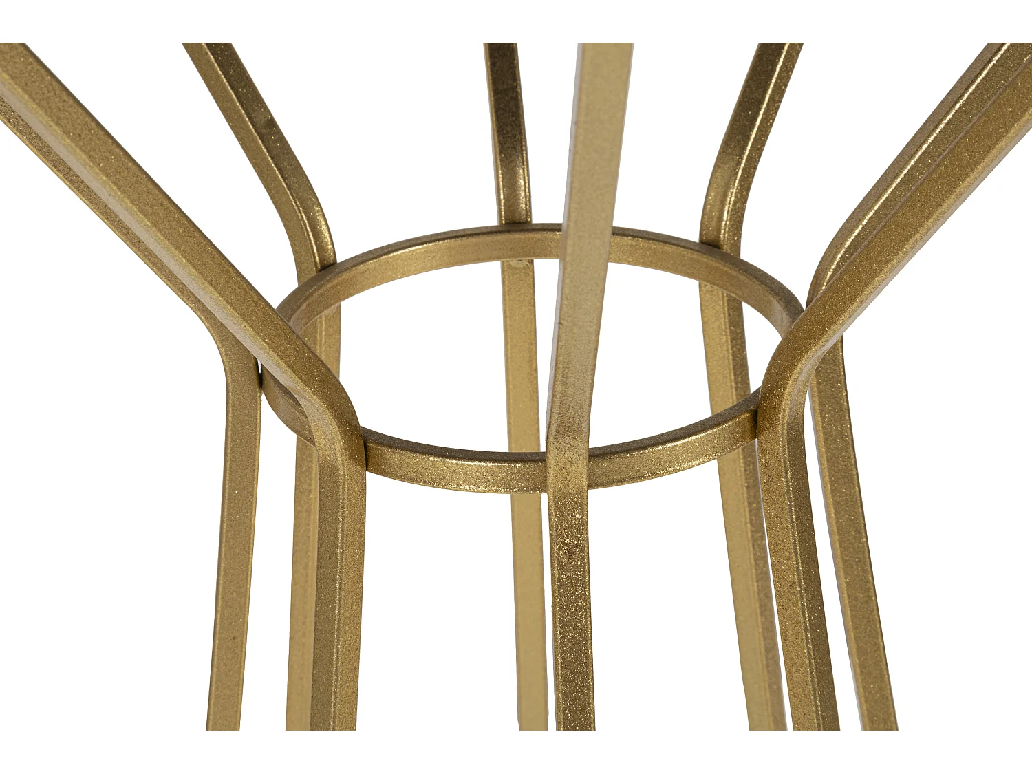 Table d'Appoint en Métal "Simple" 100cm Or