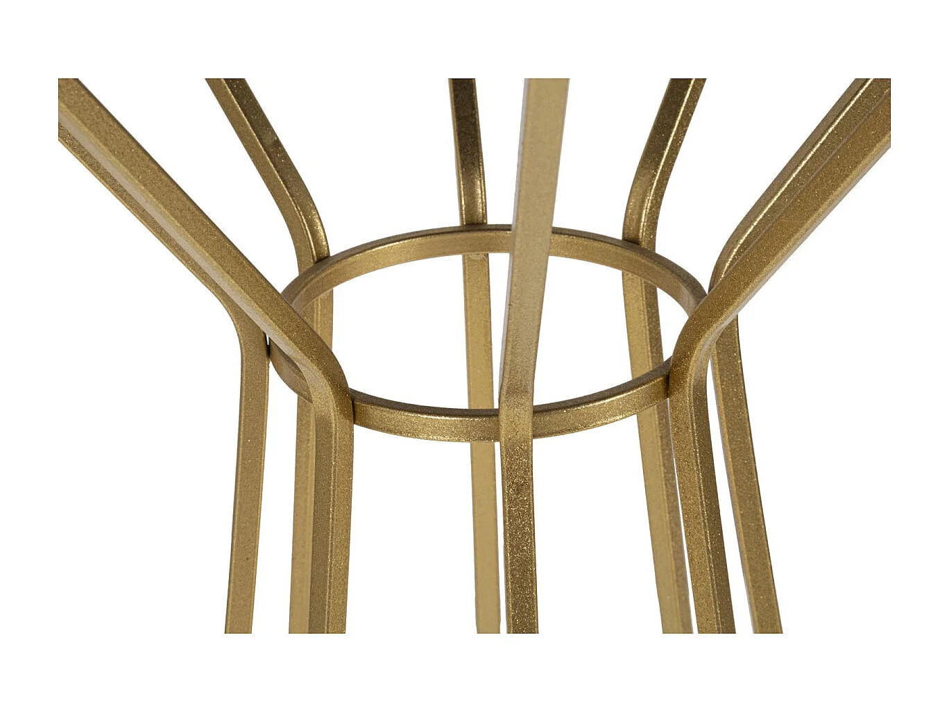 Table d'Appoint en Métal "Simple" 100cm Or