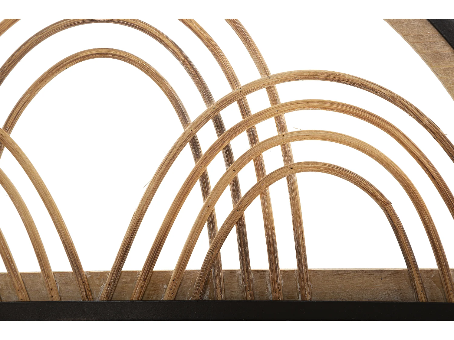 Etagère avec cintre en métal et bois marron 46x15,5x30 cm