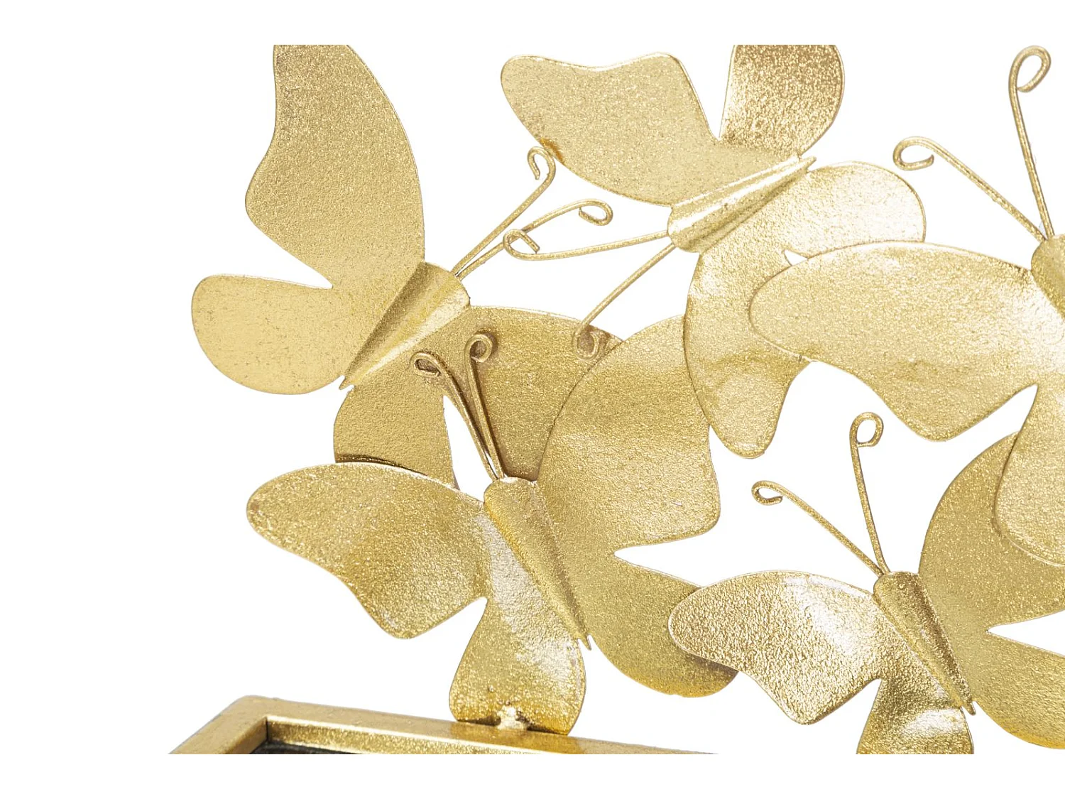 Lot de 2 Étagère Murales Design "Butterfly" 43cm Or