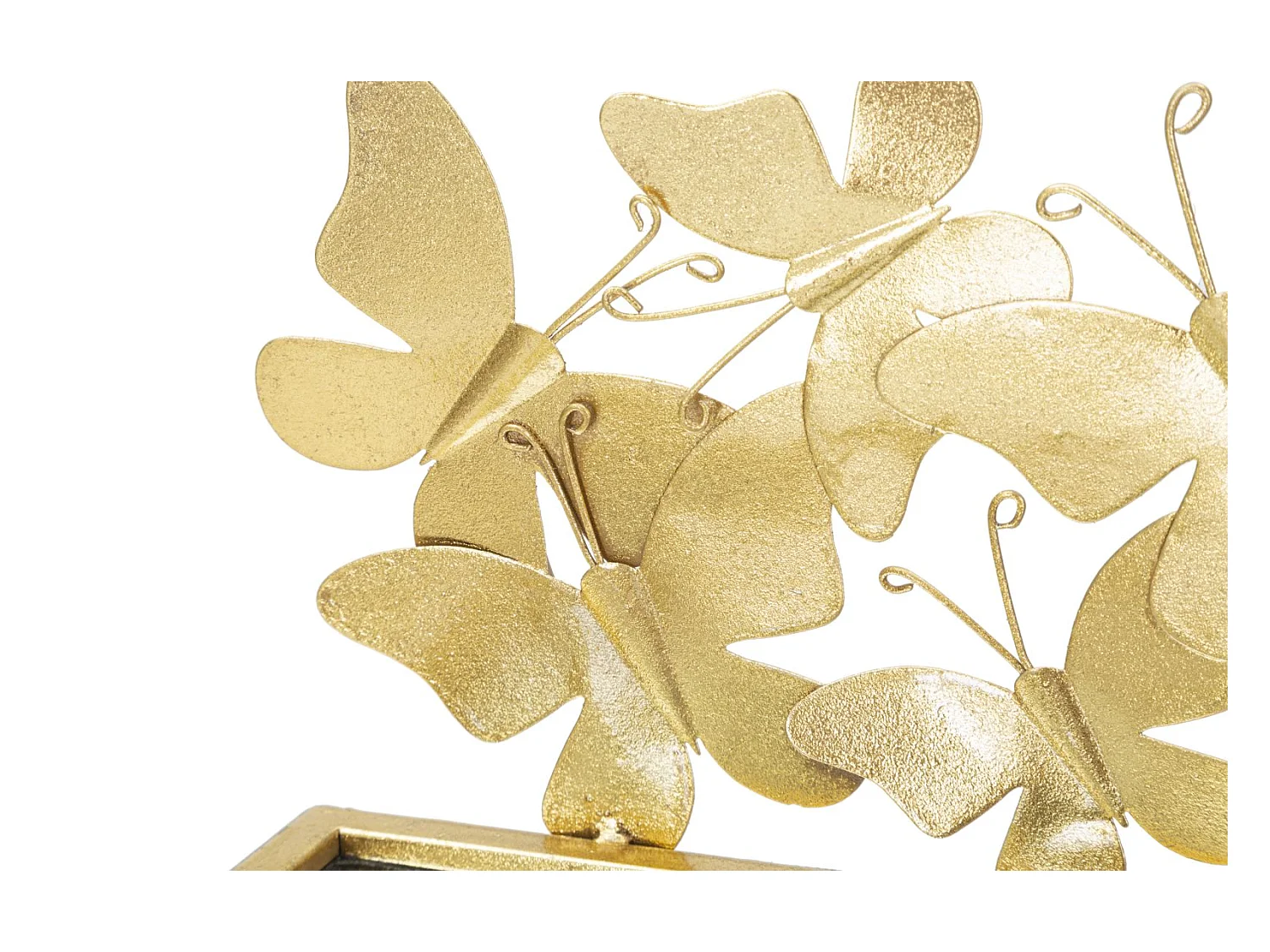 Lot de 2 Étagère Murales Design "Butterfly" 43cm Or