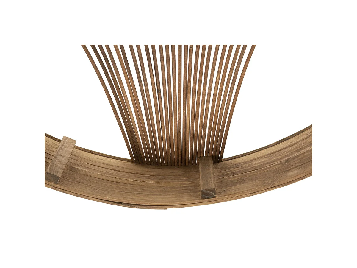 Półka ścienna Fuji, kolor brązowy, rattan, 60,5 x 10,5 x 76 cm, Mauro Ferretti