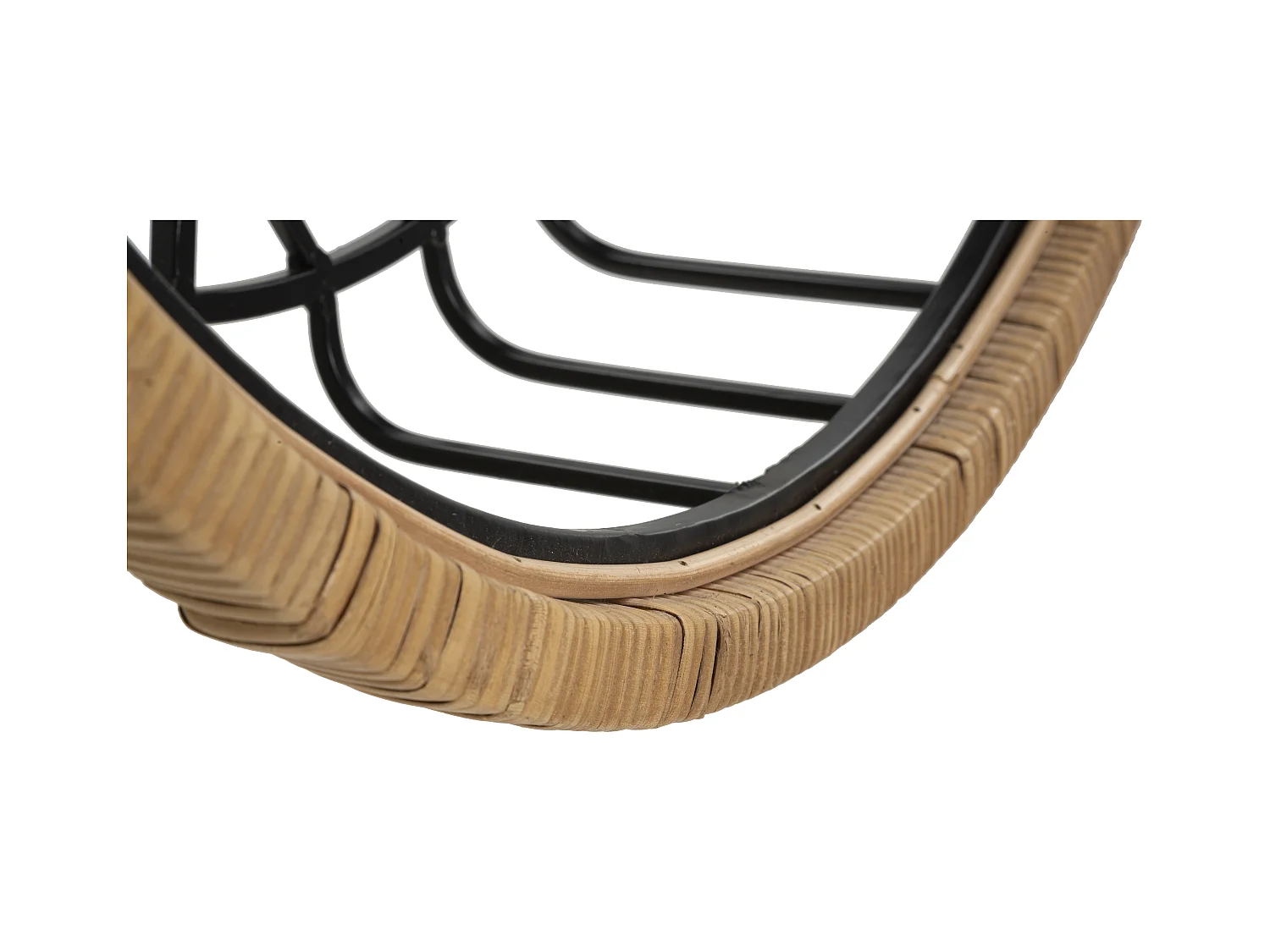 Étagère Murale en Métal "Cebu" 72cm Noir & Naturel