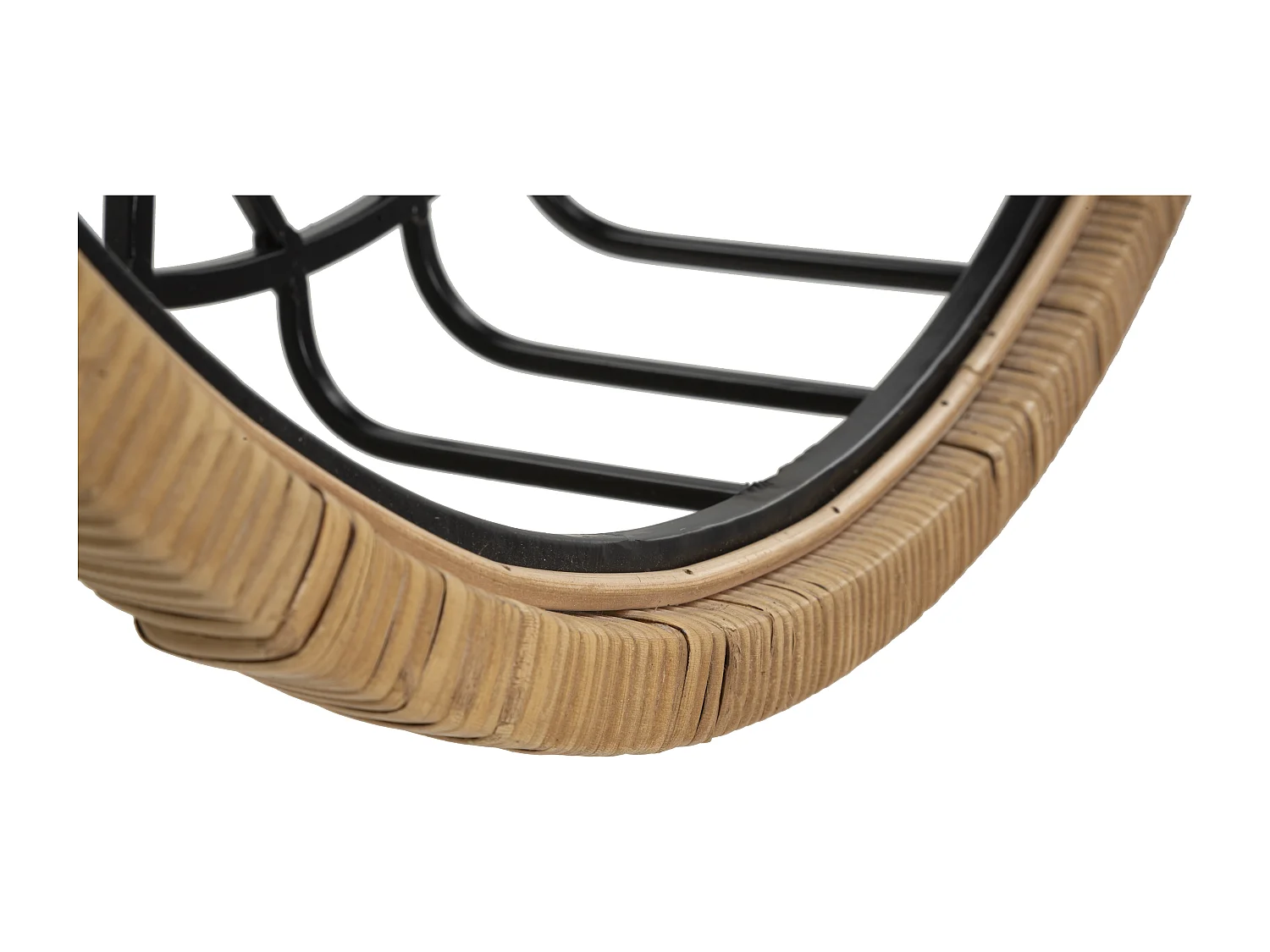 Étagère Murale en Métal "Cebu" 72cm Noir & Naturel