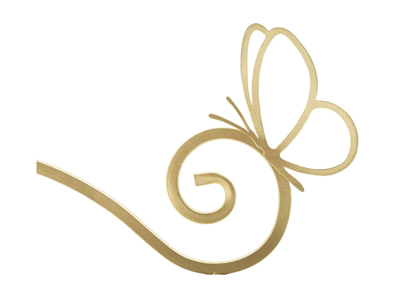 Lot de 2 Tables de Chevet Murales "Butterfly" 41cm Or