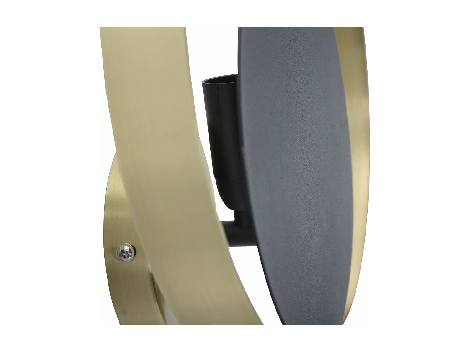 Applique Murale en Métal "Shuttle" 25cm Noir & Or