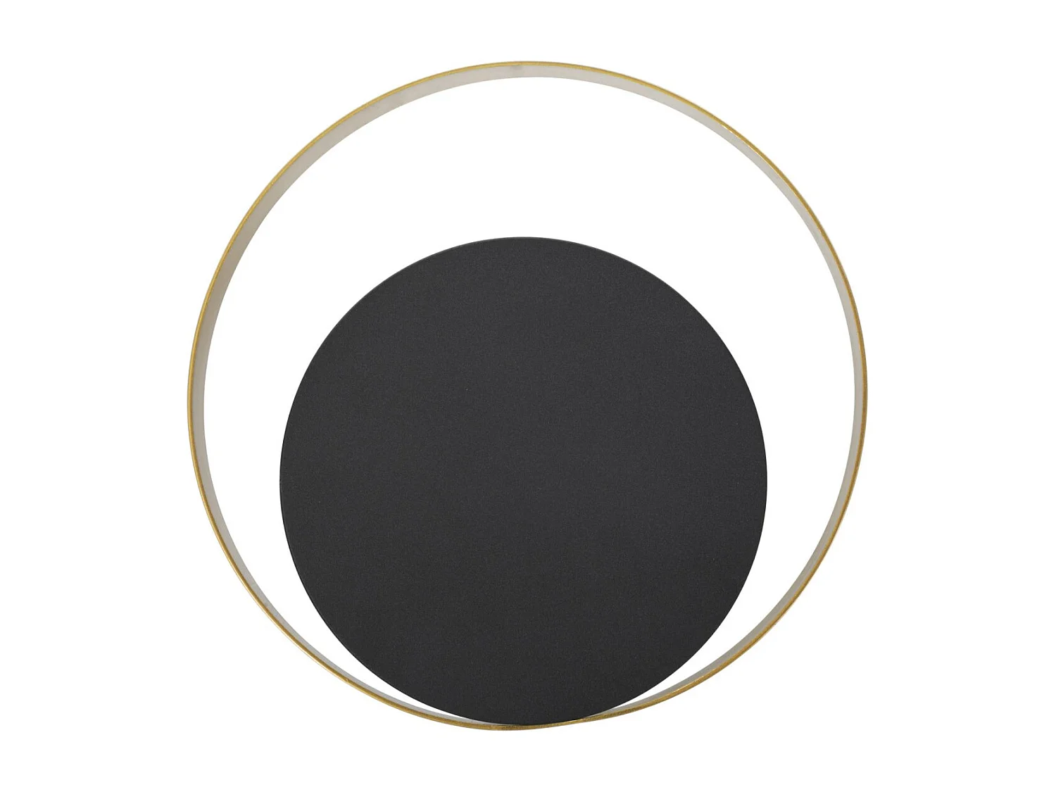 Applique Murale en Métal "Shuttle" 25cm Noir & Or