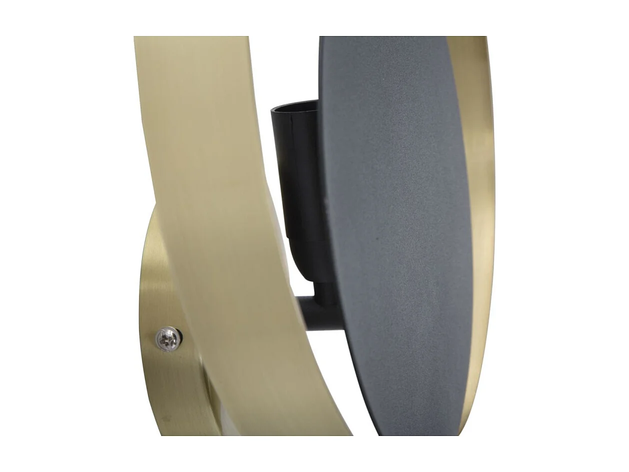 Applique Murale en Métal "Shuttle" 25cm Noir & Or