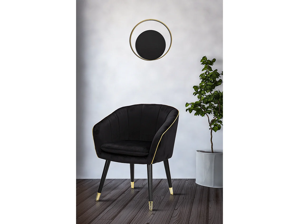 Applique Murale en Métal "Shuttle" 25cm Noir & Or