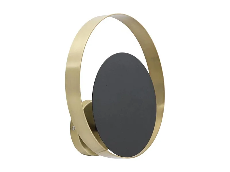 Applique Murale en Métal "Shuttle" 25cm Noir & Or