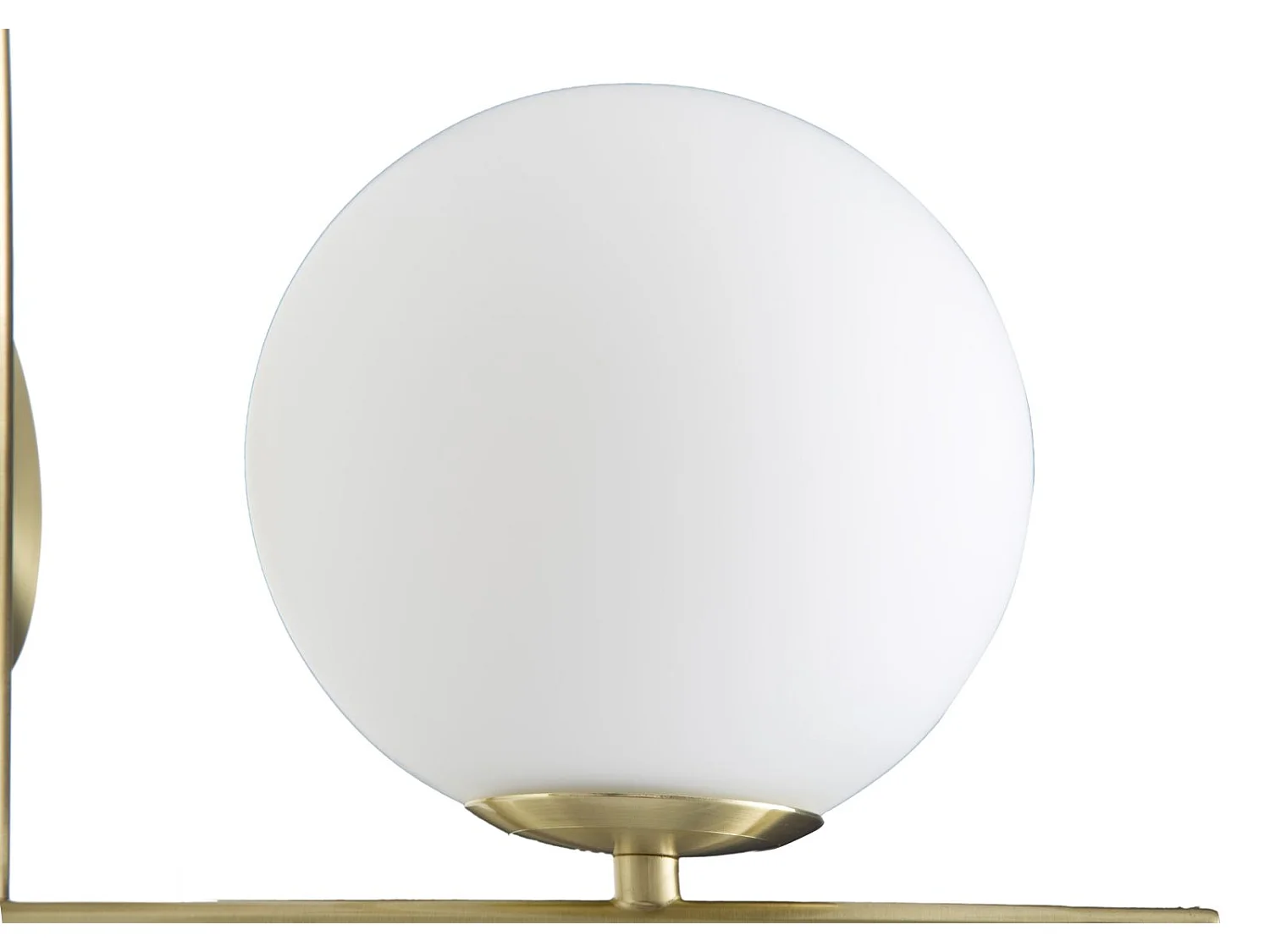 Applique Murale Sphère "Glamy" 22cm Blanc & Or