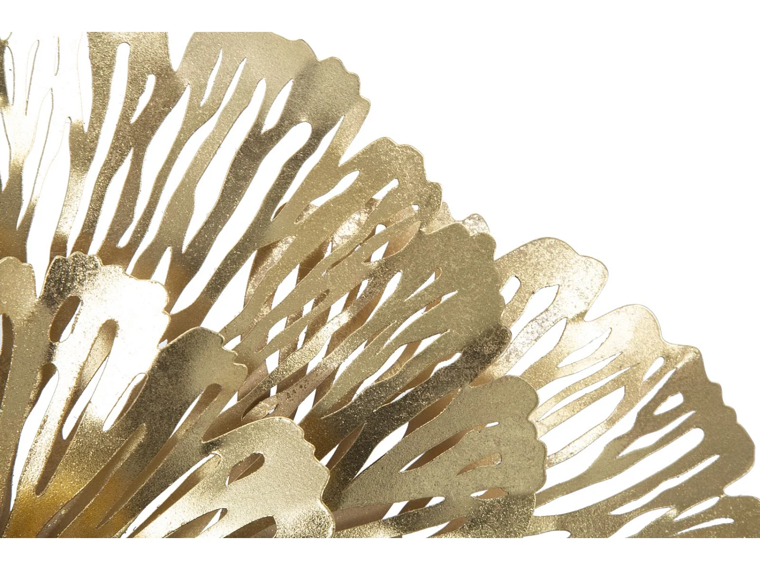 Applique fleur en métal doré 56,5x12x42,5 cm