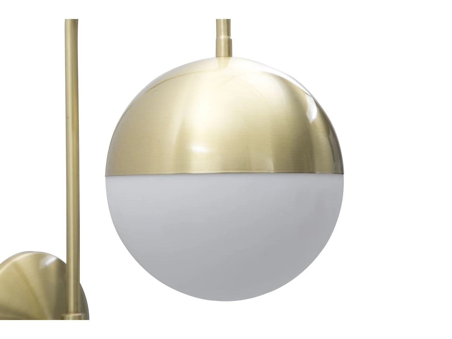 Applique Murale Sphère "Glamy Street" 51cm Blanc & Or