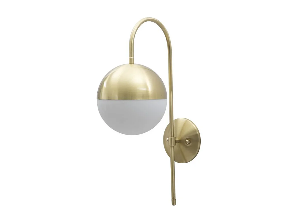 Applique Murale Sphère "Glamy Street" 51cm Blanc & Or