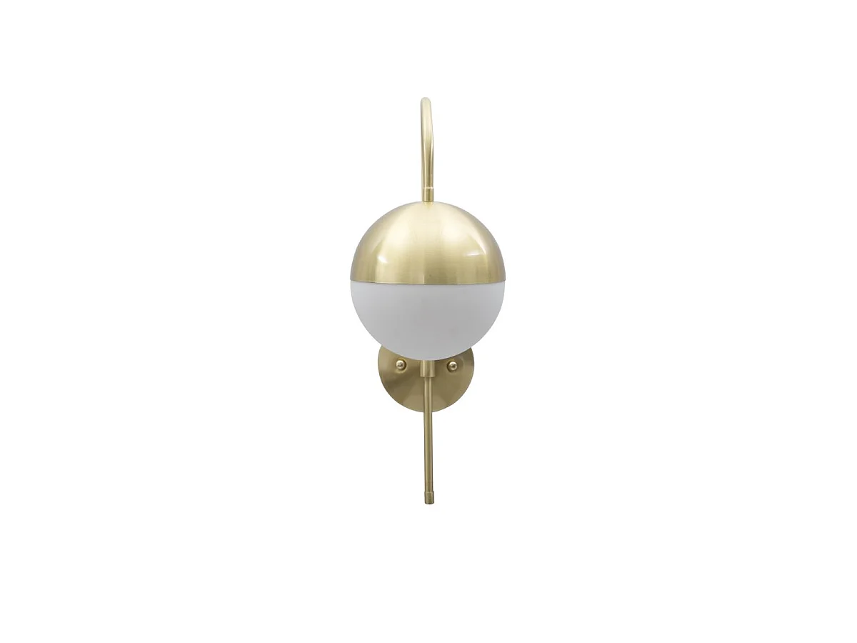 Applique Murale Sphère "Glamy Street" 51cm Blanc & Or