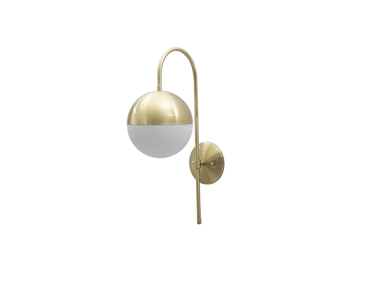 Applique Murale Sphère "Glamy Street" 51cm Blanc & Or