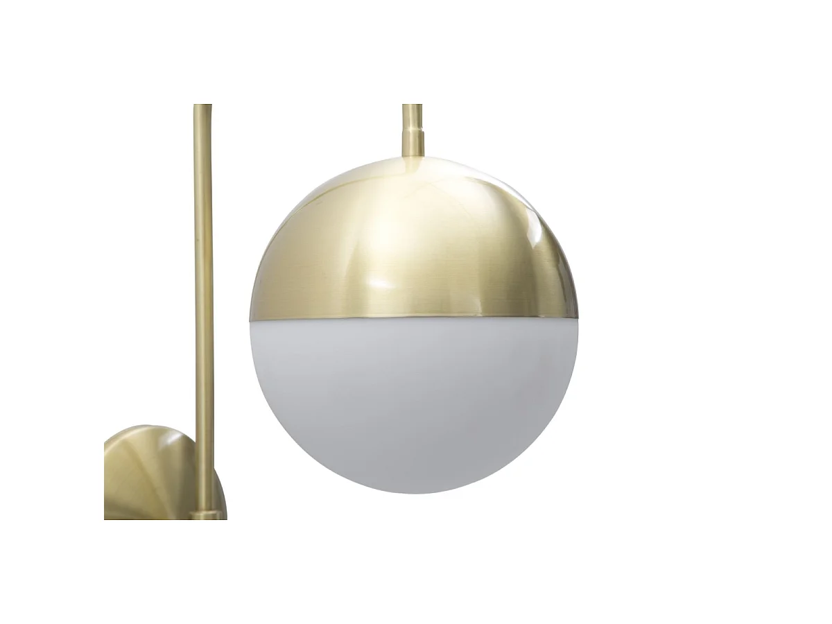 Applique Murale Sphère "Glamy Street" 51cm Blanc & Or