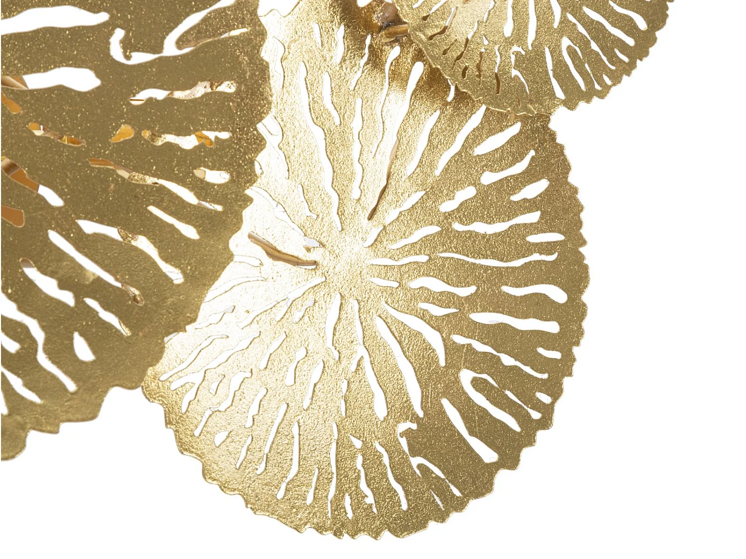 Applique Murale DISHI PLUS - Design Géométrique Moderne avec 2 Points Lumineux - Dimensions 47x13x28 cm - Matériau Fer - Finition Dorée