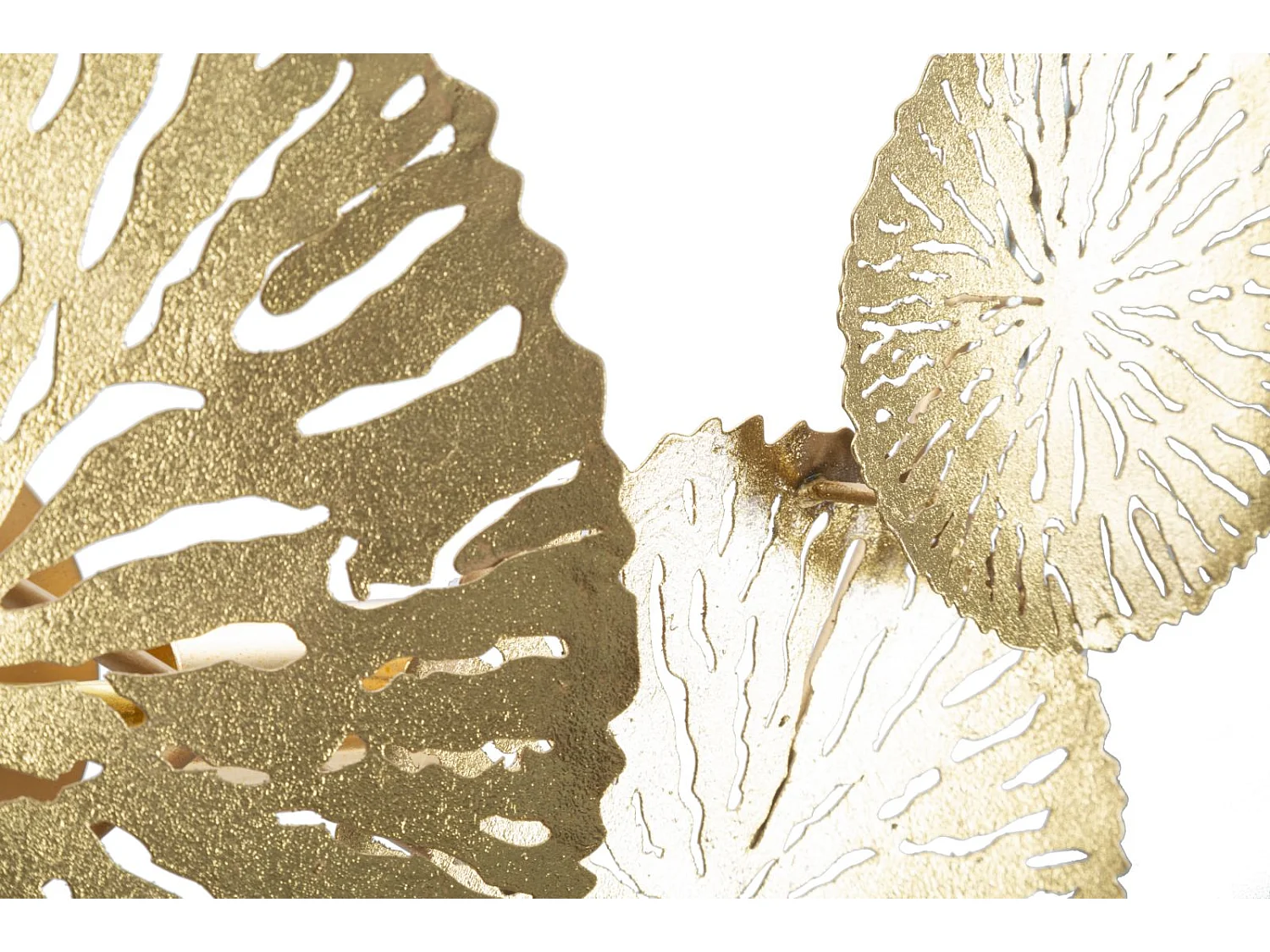 Applique Murale DISHI PLUS - Design Géométrique Moderne avec 2 Points Lumineux - Dimensions 47x13x28 cm - Matériau Fer - Finition Dorée