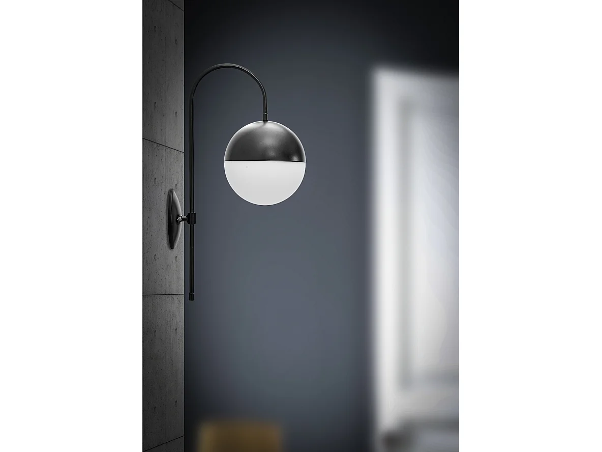 Applique Murale Sphère "Glamy Street" 51cm Blanc & Noir