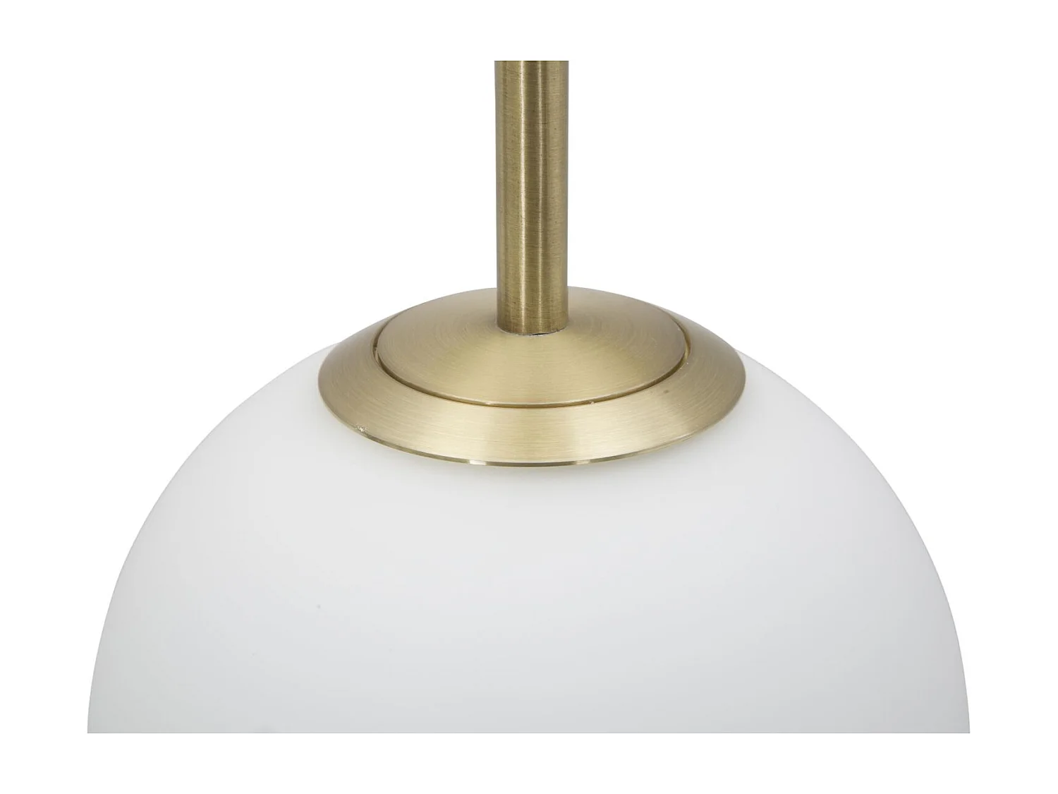 Applique Murale 2 Sphères "Glamy Doppia" 55cm Blanc & Or