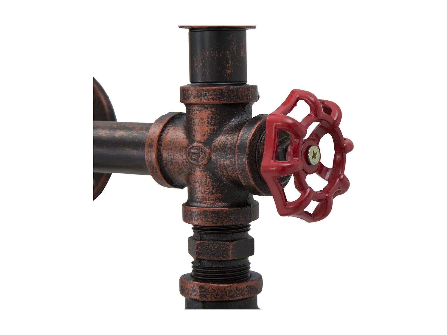 Applique in metallo marrone con 5 punti luce cm 86x9x32