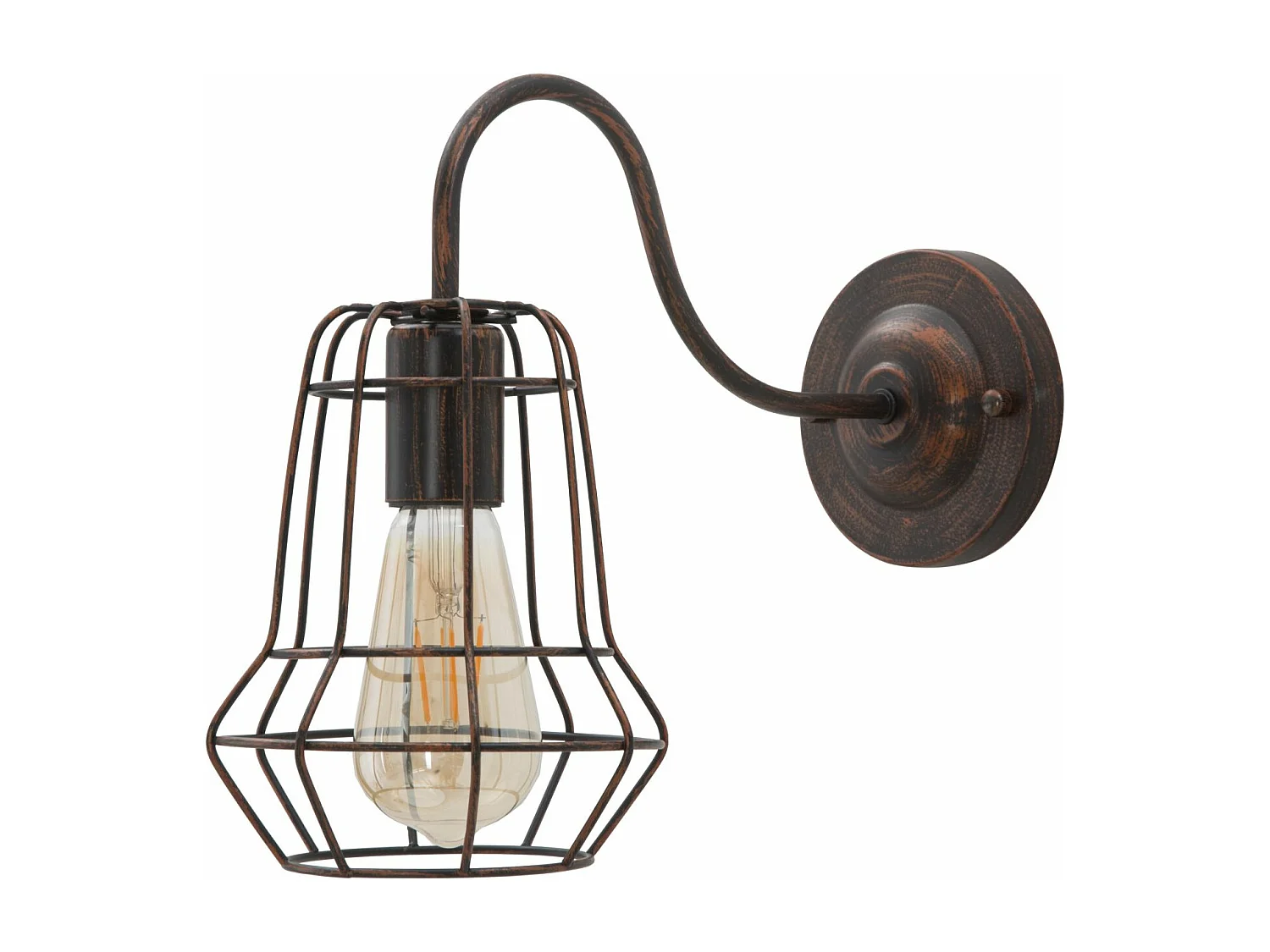 Applique Murale en Métal "Industrie" 33cm Noir