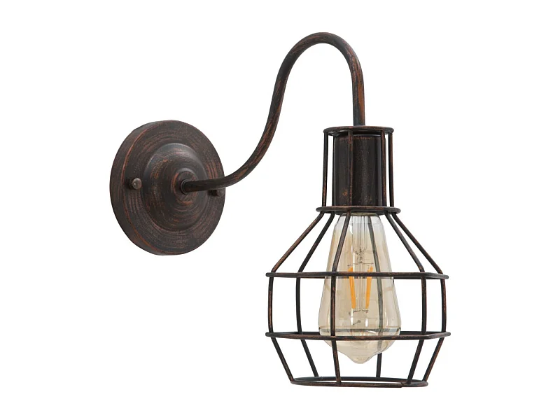 Applique Murale en Métal "Industrial" 32cm Noir