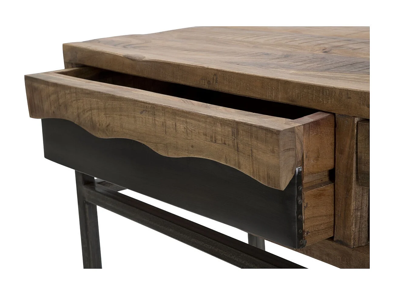 Console Design en Bois "Yellowstone" 118cm Marron