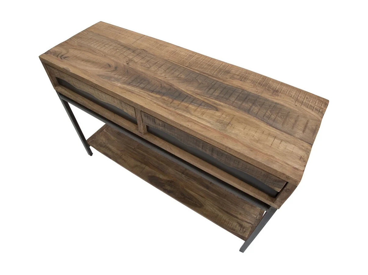 Console Design en Bois "Yellowstone" 118cm Marron