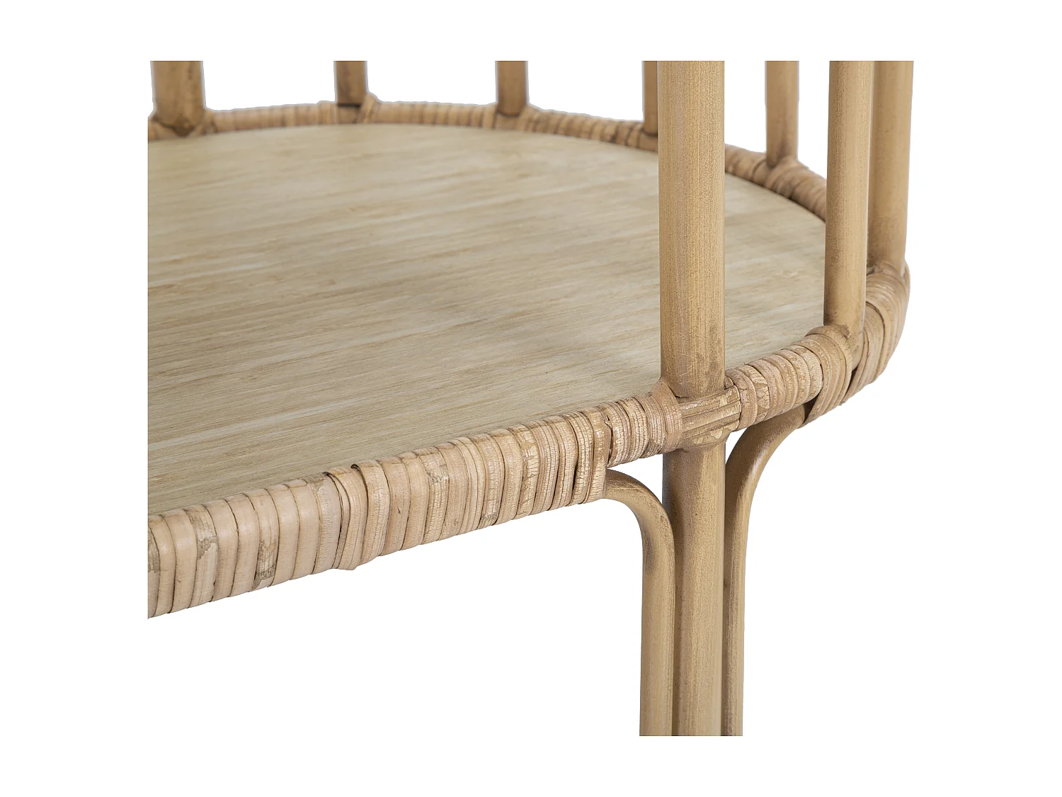 Consolle con 3 ripiani in metallo marrone cm 120x37,5x80