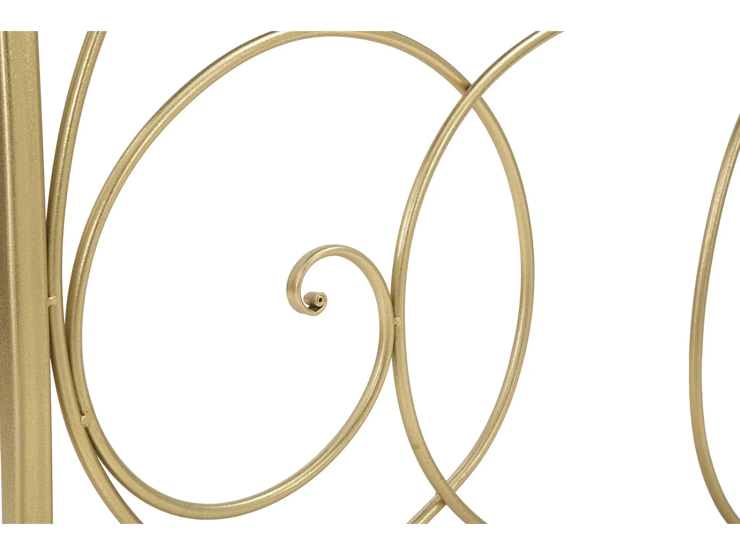 Consolle in metallo dorata con piano in vetro a specchio cm 140x40x80