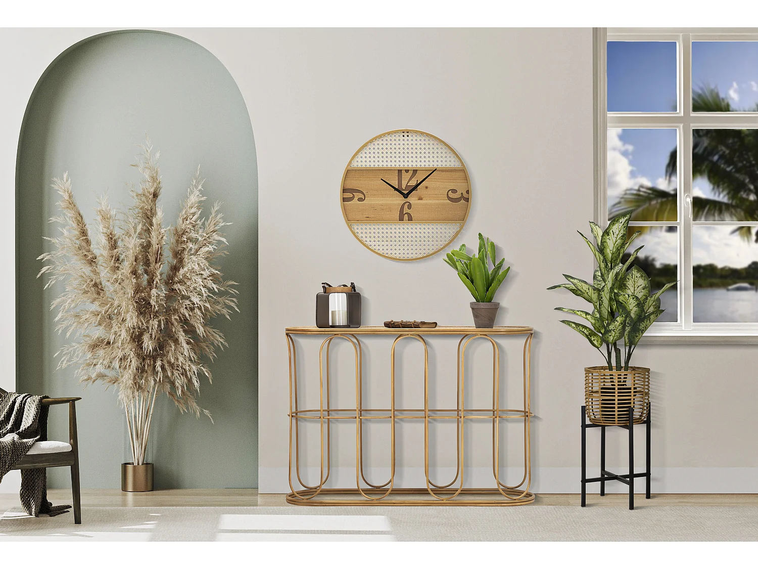 Console Design en Rotin "Samui" 110cm Naturel