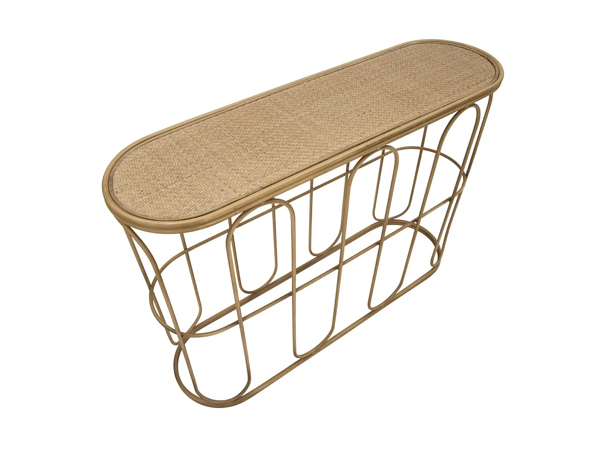 Console Design en Rotin "Samui" 110cm Naturel