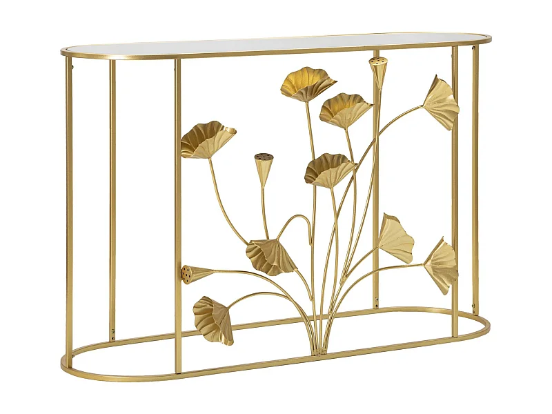 Console Design en Métal "Flow" 120cm Or