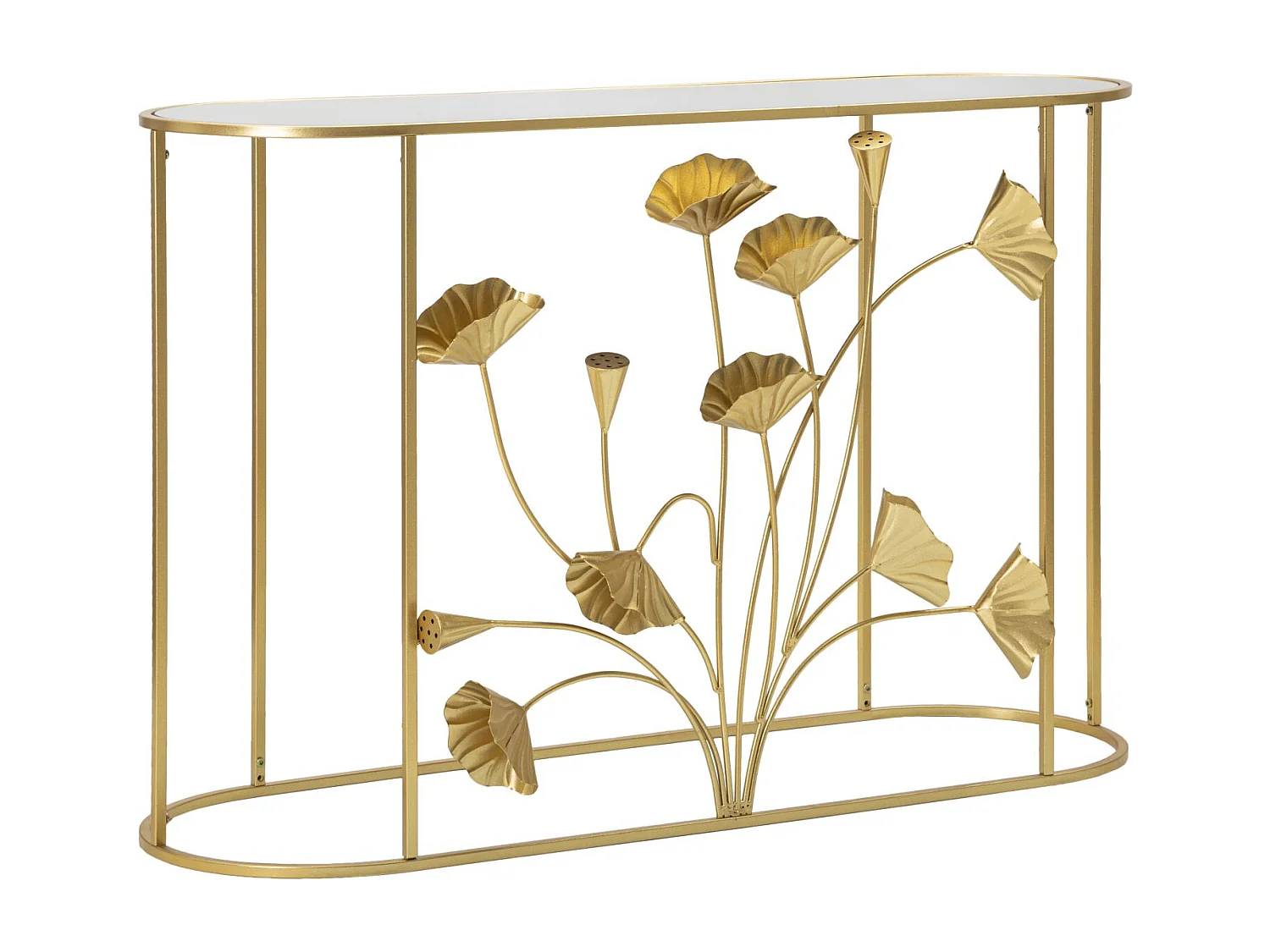 Console Design en Métal "Flow" 120cm Or