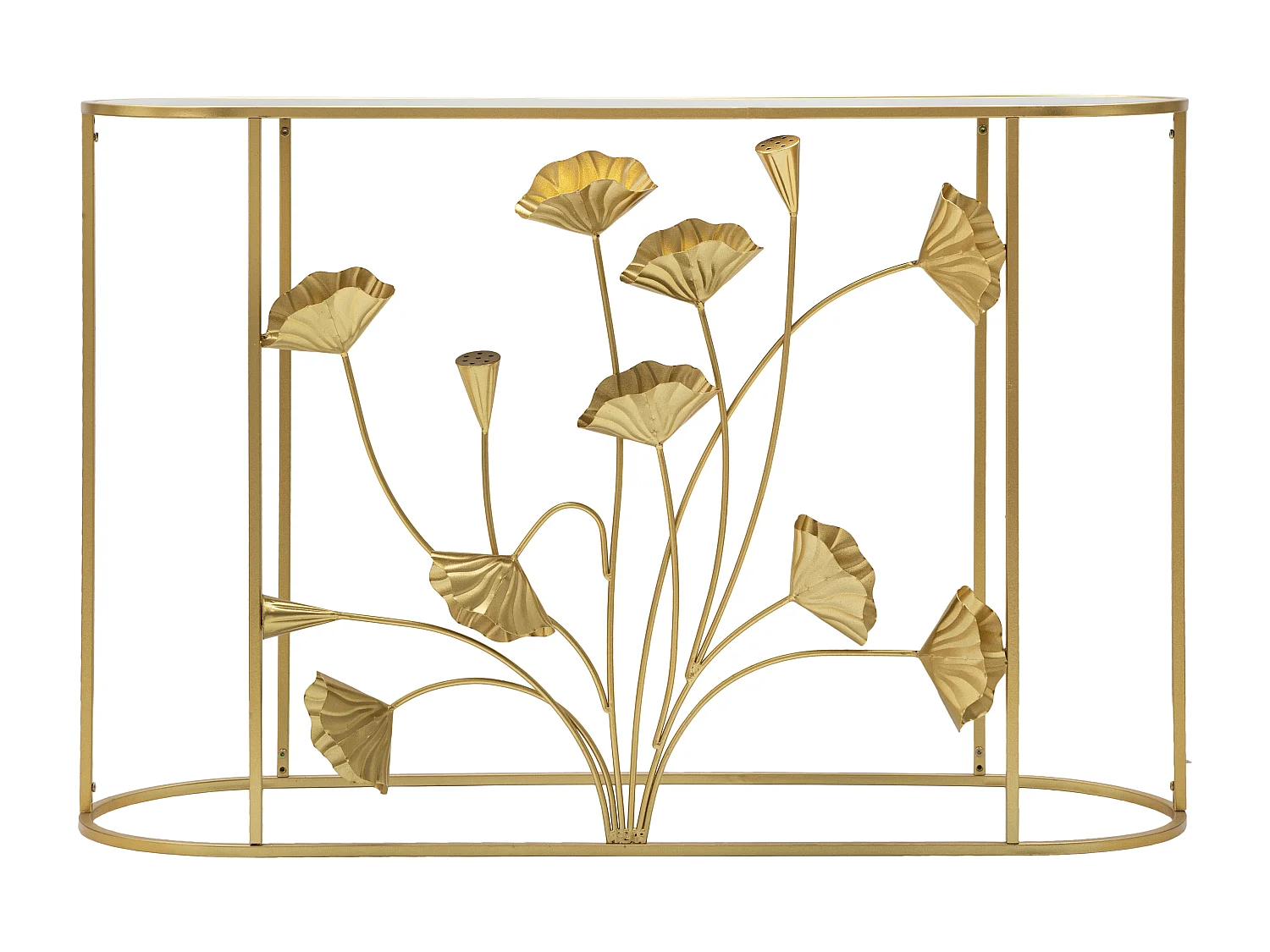 Console Design en Métal "Flow" 120cm Or