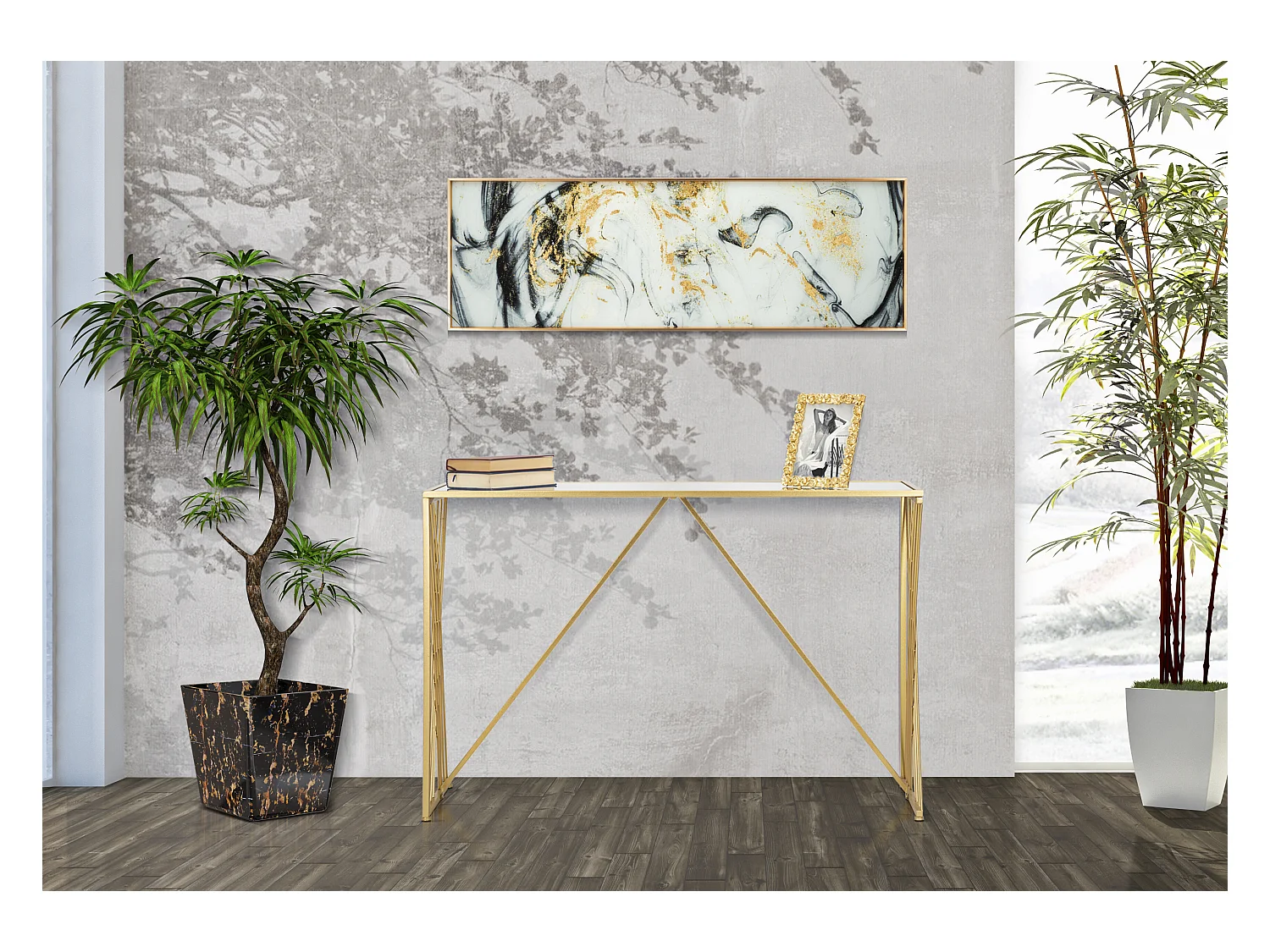 Console Design en Métal "Easy" 120cm Or