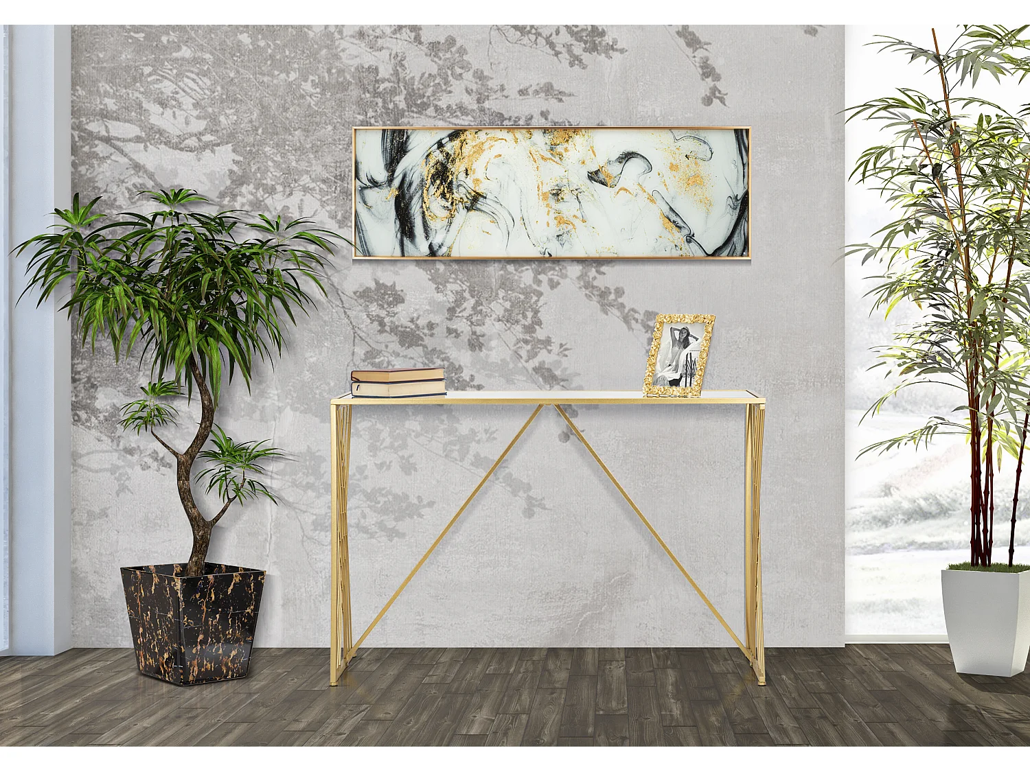 Console Design en Métal "Easy" 120cm Or