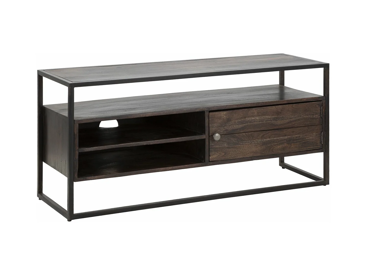 Meuble TV en Bois "Burn" 120cm Marron