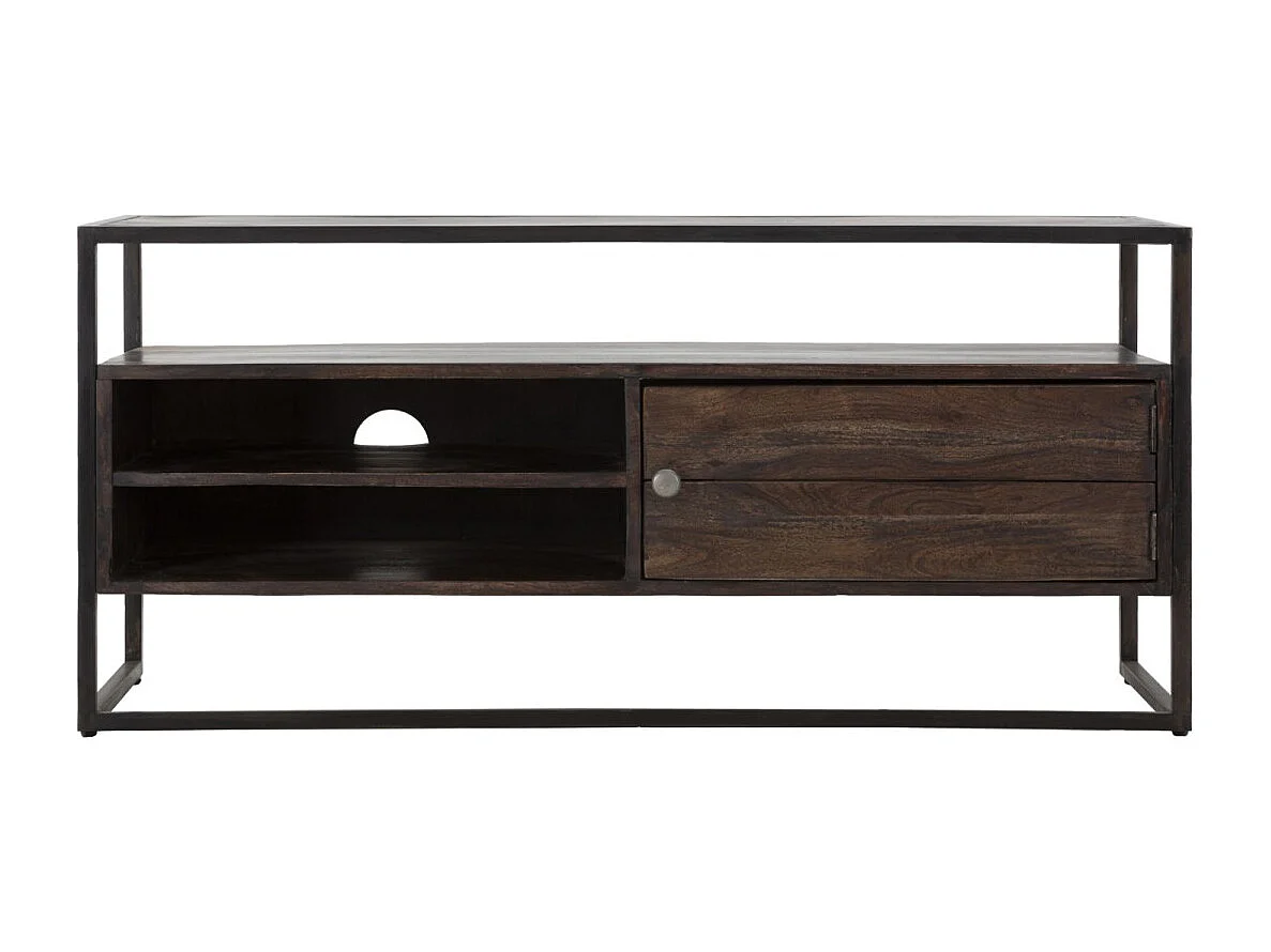 Meuble TV en Bois "Burn" 120cm Marron