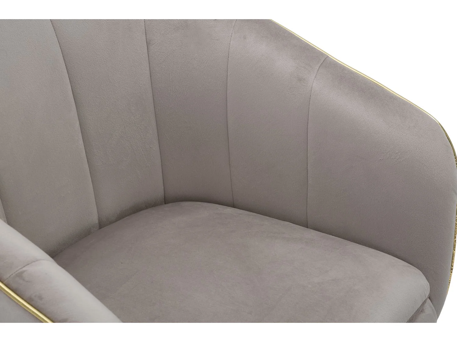 Fauteuil Design en Tissu "Paris" 78cm Gris