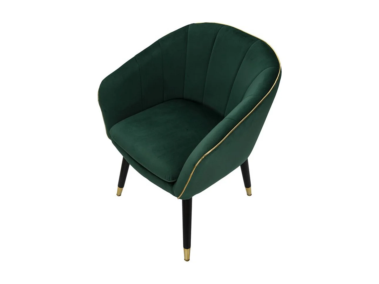 Fauteuil Design en Tissu "Paris" 78cm Vert