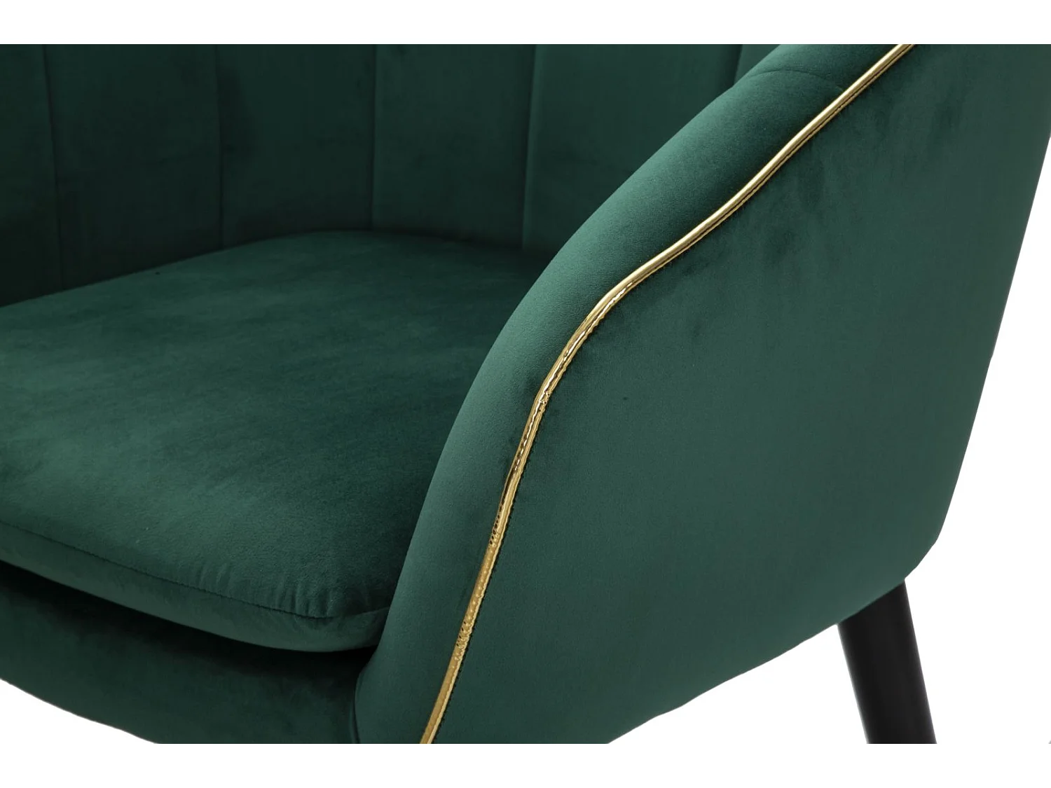 Fauteuil Design en Tissu "Paris" 78cm Vert