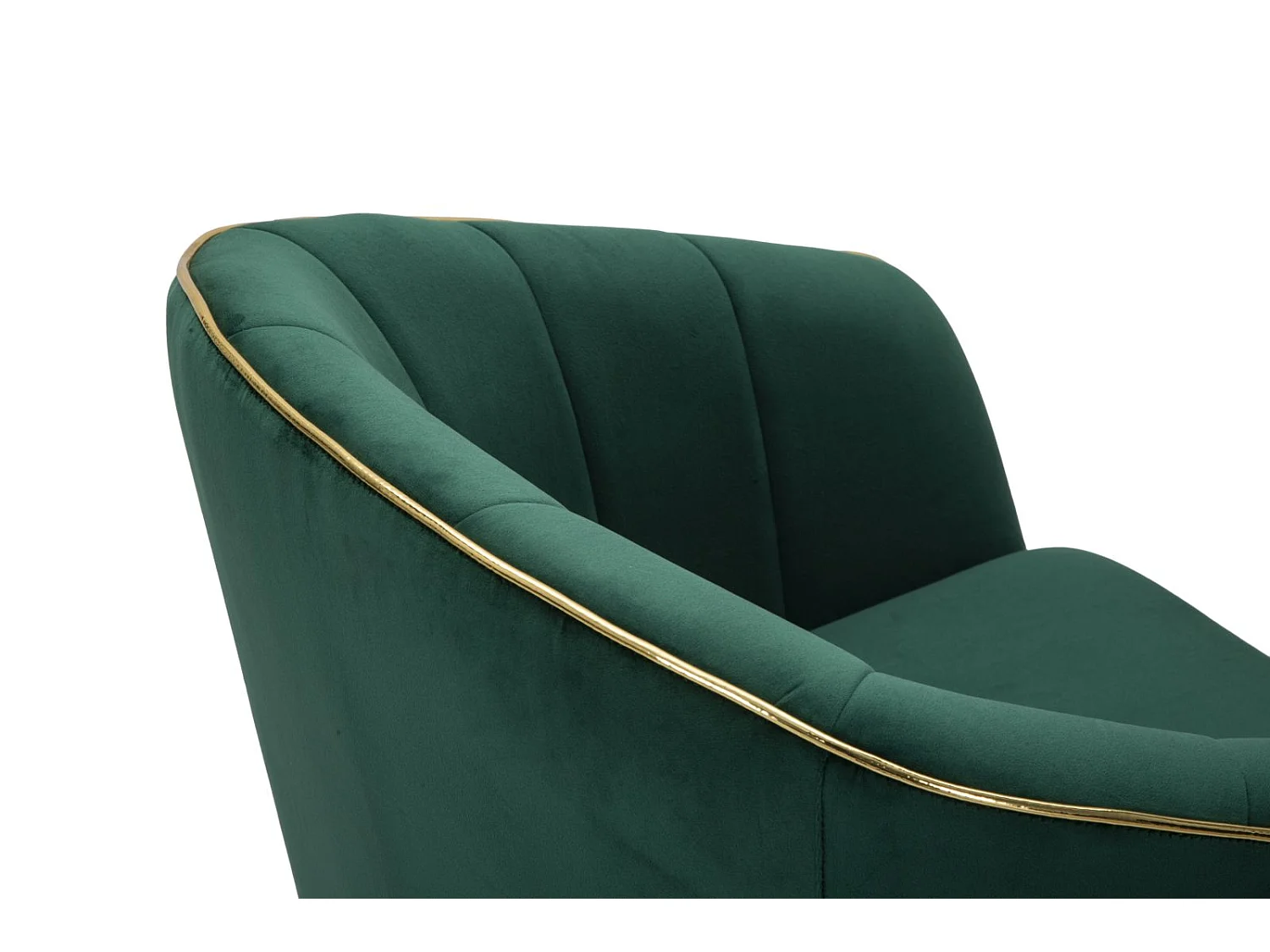 Fauteuil Design en Tissu "Paris" 78cm Vert