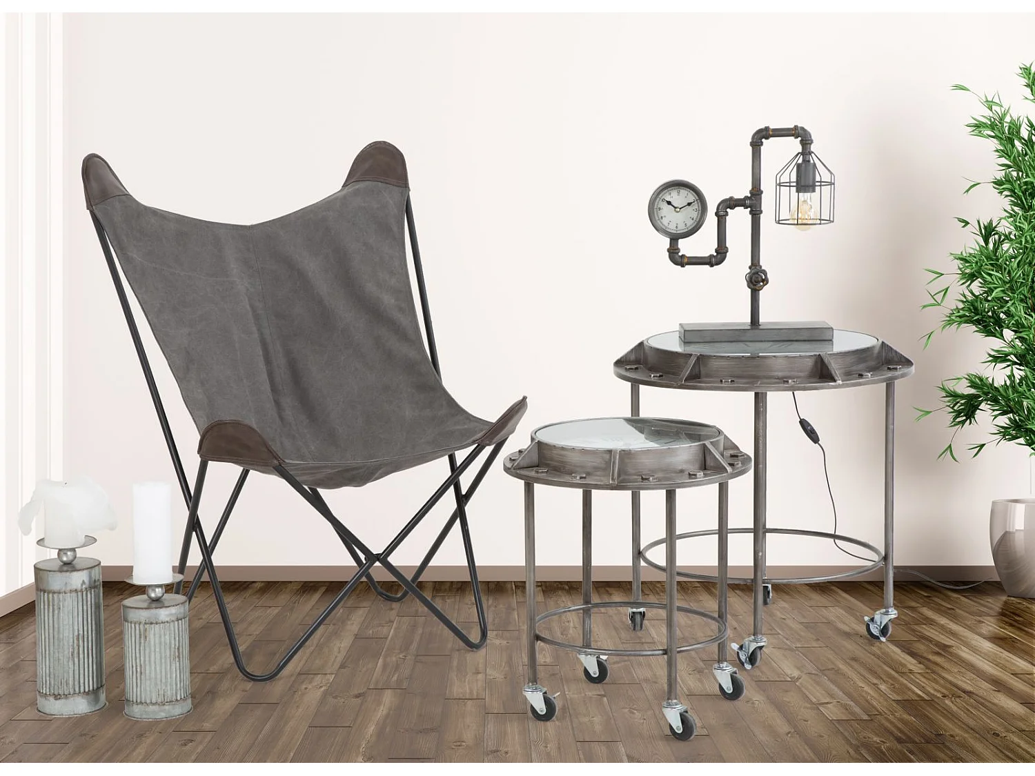 Sedia moderna in tessuto marrone cm 74x71x103