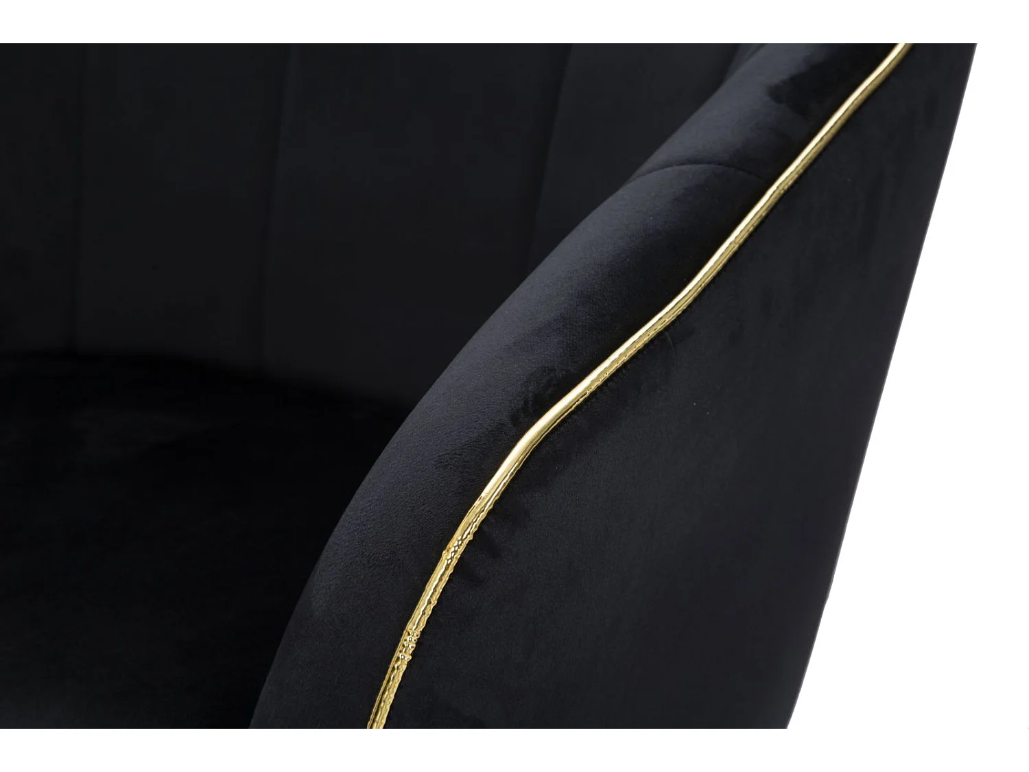 Fauteuil Design en Tissu "Paris" 78cm Noir