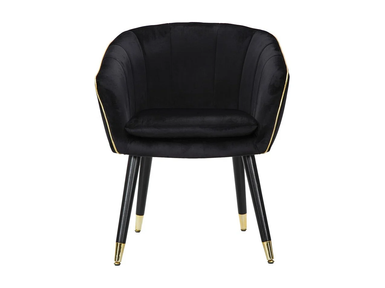 Fauteuil Design en Tissu "Paris" 78cm Noir